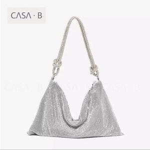 5⭐️CASA B| MINI Rhinestone Mesh Knotted Shoulder Bag